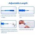 thumbnail image 3 of Soft Beaded Jump Rope Adjustable Segmented Fitness Skipping Rope For Men Women, 3 of 4