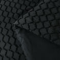 thumbnail image 6 of JML 3 Piece Queen Comforter Set With Pillow Shams, Microfiber Diamond Comforter, Black, 6 of 7