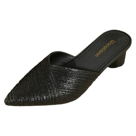 

Stylish And Feminine Versatile High Heeled Shoes With Rhinestone Pointed Toes And Heels. Womens Sandals