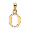 thumbnail image 4 of Diamond2Deal 14K Yellow Gold Block Letter O Initial Pendant for Women, 4 of 6