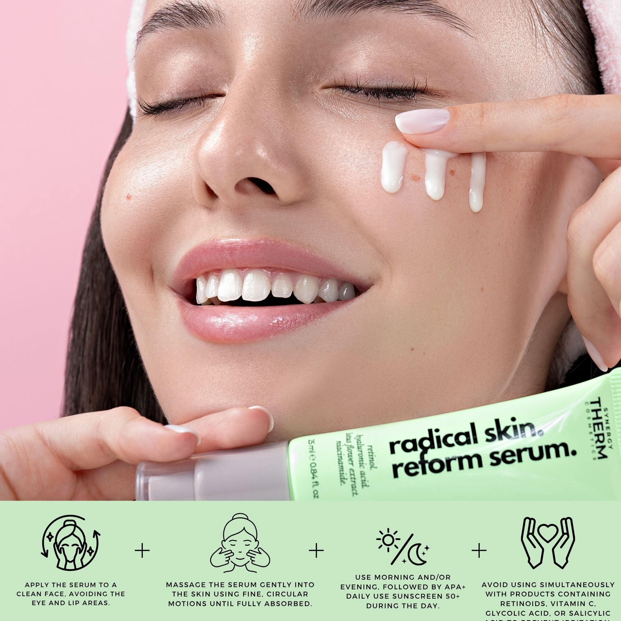 Synergy Therm Sebum Regulating Serum with Niacinamide, Retinol and Hyaluronic Acid, 0.85 fl oz
