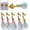 D: 6pcs Fly Fishing Lures, variant on Fly Fishing Poppers Fly Fishing Dry Flies Topwater Fishing Lures Bass Popper Flies Bugs Lures Panfish Bait Fly Trout Bobber Flies Kit for Bass Trout Panfish Bluegill Salmon