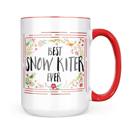 

Neonblond Happy Floral Border Snow Kiter Mug gift for Coffee Tea lovers