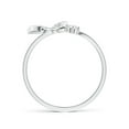 thumbnail image 2 of ANGARA Natural 0.07 Ct. Diamond Fashion Ring in 14K White Gold for Women (Ring Size: 3), 2 of 9