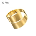 thumbnail image 3 of 10 piezas de anillos de servilleta de metal dorado, soportes de servilleta irregulares para la cena, 3 of 6