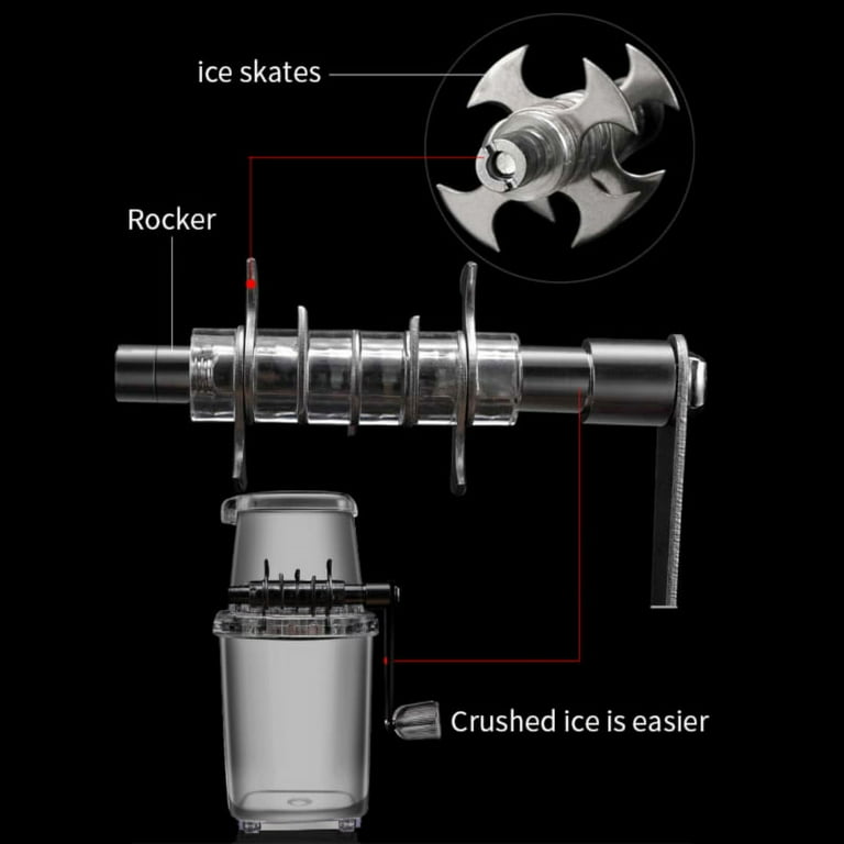 Home Manual Ice Crusher Multi-function Hand Shaved Ice Machine 1.25l Ice  Chopper Kitchen Bar Ice Blenders