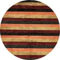 thumbnail image 1 of Ahgly Company Indoor Round Abstract Red Abstract Area Rugs, 3' Round, 1 of 6
