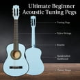 thumbnail image 5 of Best Choice Products 30in Kids Acoustic Guitar Beginner Starter Kit w/ Strap, Case, Strings - Light Blue, 5 of 9