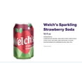 Welch's Sparkling Strawberry Soda, 12 Fl. Oz., 12 Count