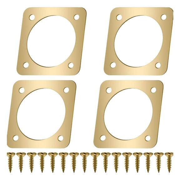 Pack of 4 Birdhouse Guards Metal Entrance Protectors for Eastern Bluebird Houses Wrens and Snake Defense