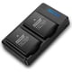 thumbnail image 2 of Baterías y Cargador Rápido USB BESTON 2-Pack EN-EL14 para Nikon D3100 D3200 D3300 D3400 D3500 D5100 D5200 D5300 D5500 D5600 DF Coolpix P7000 P7100 P7700 P7800, 2 of 2