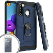 PKG Samsung A21 Magnet Ring Stand 2 Navy Blue