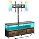 thumbnail image 1 of VEVOR - Soporte para TV de 52" con soporte para televisores de hasta 75", centro de entretenimiento con toma de corriente y luces LED, consola de TV de altura ajustable con soporte y 3 cajones para, 1 of 9