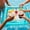 Blue, variant on Inflatable Pool Cooler Bar Float, Floating Ice Serving Tray with Drink Holders, Thickened PVC Summer Water Accessory for Beach & Lake Parties