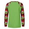 2024 Christmas Grinch Print Hoodies Christmas Women's Casual Flower