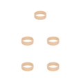 thumbnail image 1 of Guardurnaity Diadema de silicona para el cabello, tocado elástico, diadema, cuerda estacionaria, soporte para cola de caballo, bobina multifunción Type2 NO2, 1 of 6