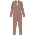 thumbnail image 5 of Alvivi Womens Long Sleeve Gymnastics Leotard Dance One Piece Figure Ice Skating Jumpsuit Dancewear Dusty Pink L, 5 of 7