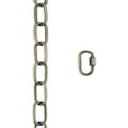 thumbnail image 2 of Aspen Creative 21117-51, 17 Feet Heavy Duty Chain & Quick Link Connector in Antique Brass, 9 Gauge, 2 of 5