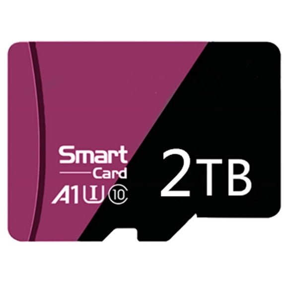 2TB Flash Memory Micro Card High Speed SD Card TF Me Phone Camera Universal Purple Black