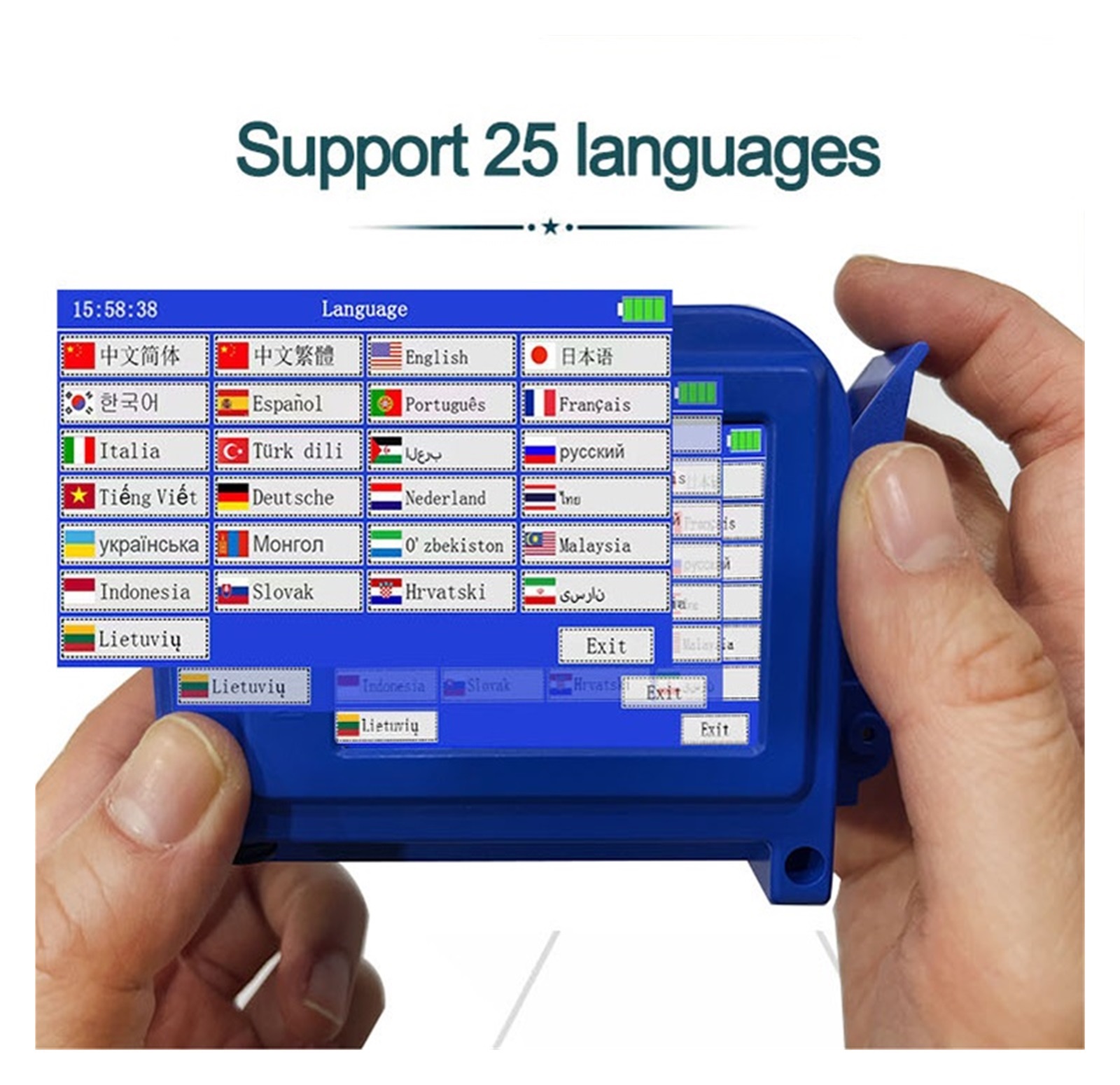 Mini Printer 12.7mm Portable Printer Label Bulk Barcode Digital Logo Inkjet Label Printer ,Crisp, Vibrant Prints