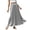 A-Silver281, variant on Bibifish Womens Maxi Skirts Solid Elastic Drawstring Waist Skirts Satin Flared Skirts Seaside Vacation Lightweight Loose Flowy Skirts