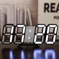 thumbnail image 1 of 3D LED Digital Wall Clock, Adjustable Brightness Electronic Clock for Bedroom, Living Room and Home Decor, 1 of 7