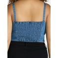 thumbnail image 4 of No Boundaries Denim Corset Top, Women's and Women's Plus, 4 of 4