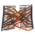 thumbnail image 2 of Cuentas de hojas para el cabello, peine mágico, Clip, horquilla doble, accesorios para el cabello para mujer (café), 2 of 11