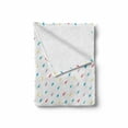 thumbnail image 2 of Minimalist Soft Flannel Fleece Blanket, Abstract Style Childish Raindrops in Rainbow Tones Kids Playroom Toddler Theme, Cozy Plush for Indoor and Outdoor Use, 70" x 90", Multicolor, by Ambesonne, 2 of 6