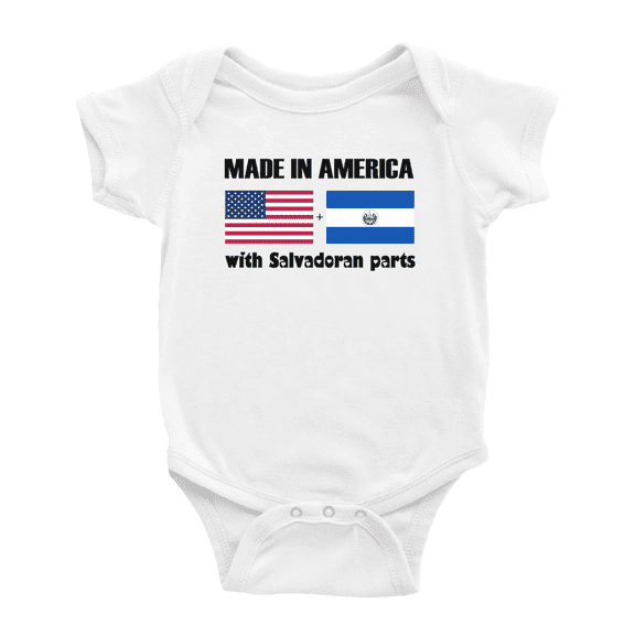 Made In America With Salvadoran Cute Baby Clothing Bodysuits