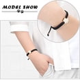 thumbnail image 4 of Paw Print Urn Cremation Bracelet Braided Rope Adjustable Bangle Keepsake Pet Dog Ash Holder, 4 of 7