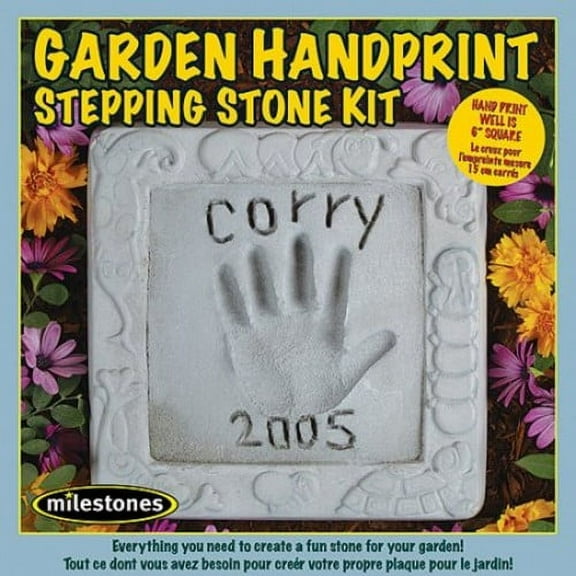 Mosaic Stepping Stone Kit-Garden Handprint