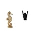 thumbnail image 1 of Figura De Resina De Mesa, Adorno Dorado Para Oficina, Dormitorio, Sala De Estar, Chimenea, Artesanía Con Gestos De Mano De Roca, Escultura Creativa De Dedo Para Decoración De Apartamento Y, 1 of 8