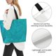 thumbnail image 3 of Disketp Blue Green Glitter Bolsa Tote Estampada para Mujer, Bolso de Hombro y de Mano para Compras y Viajes, 3 of 8