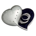 thumbnail image 2 of Contemporary Home Living 2.375" Silver Plated Heart Shaped Box, 2 of 2