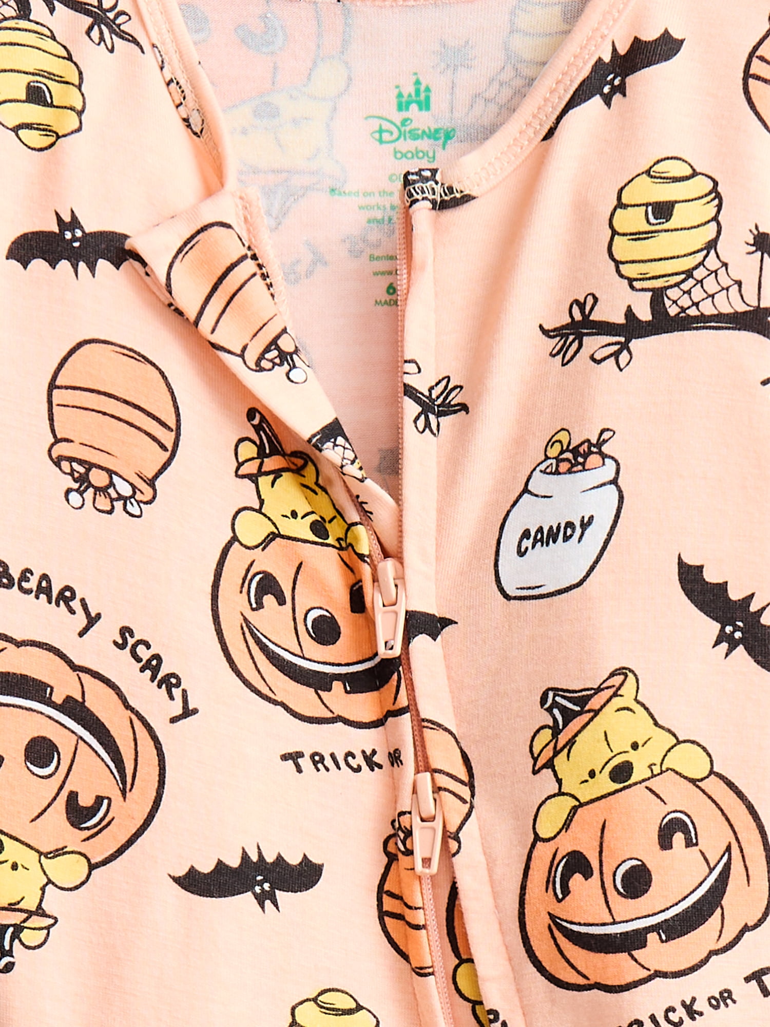 Winnie the Pooh Baby Boys Halloween Sleep Footed One-Piece, Sizes 0M-6/9M