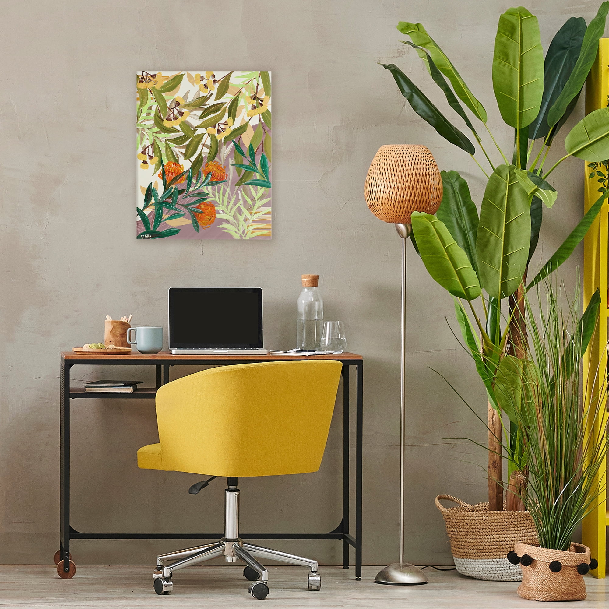 Stupell Industries Walk With Me Florals Canvas Wall Art, design by Dani Heyward