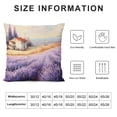 thumbnail image 5 of Orinice   Romantic Lavender Flower Throw Pillow Covers  , Purple Flowers Pillow Covers, Country House Rustic Cushion Covers, Realistice Farm Decorative Accent Pillow Cases 20x20in, 5 of 5