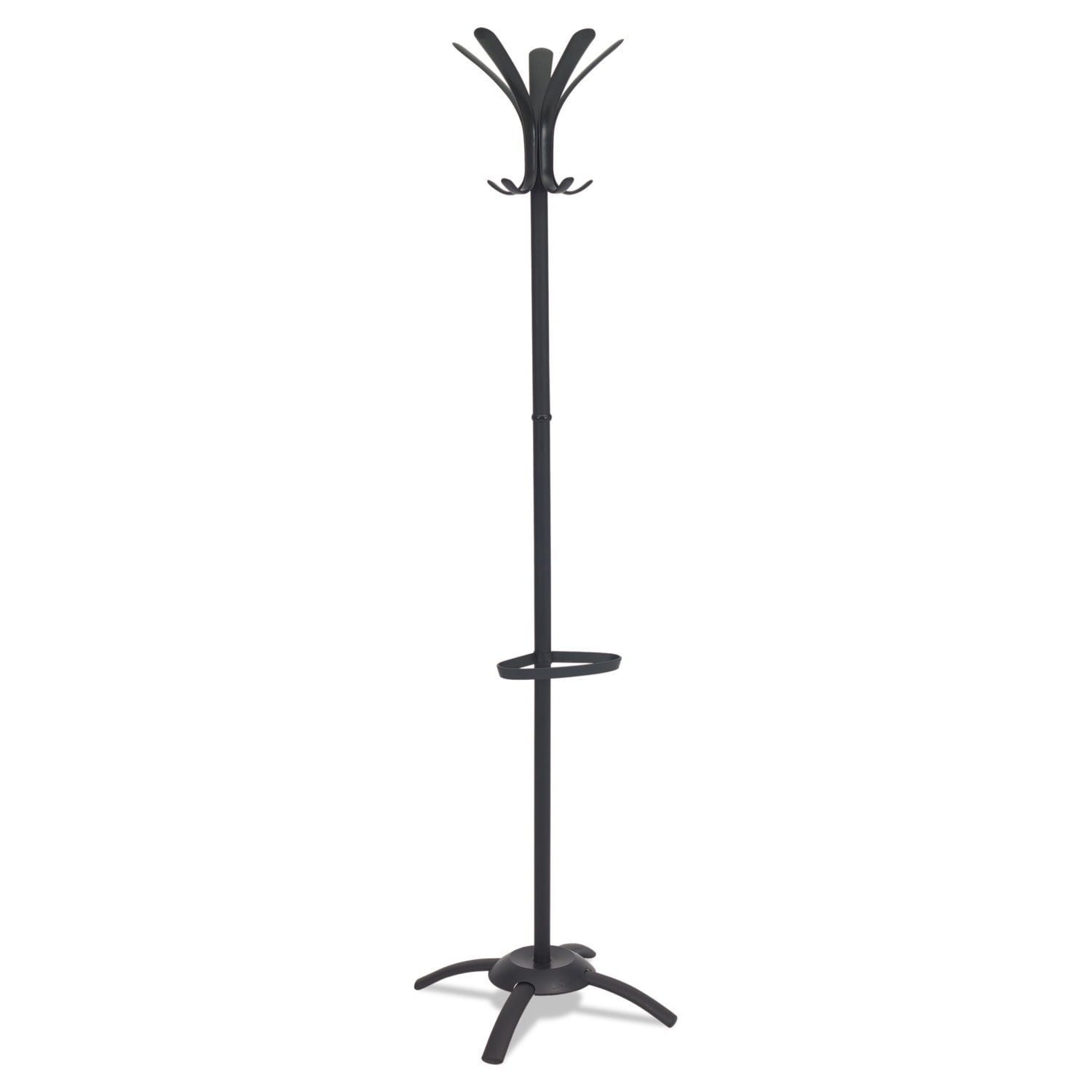 Alba Cleo Coat Stand, Stand Alone Rack, Ten Knobs, Steel/Plastic, Black ...