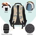 thumbnail image 5 of Bulopur Girls Kids Backpack, Cream Bass Fish Fishing Print Big Pink Gloss Bow Lightweight Waterproof School Book Bag for Girls, 5 of 8