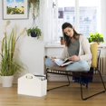 Magazine Holder PU Leather Rack Floor foldable Basket Organizer ...