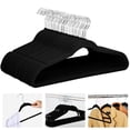 thumbnail image 4 of 100X 360 Degree Non Slip Velvet Clothes Suit/Shirt/Pants Hangers Black, 4 of 7