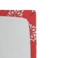 thumbnail image 2 of Ambesonne Coral Fitted Sheet, Floral Victorian Shapes, Twin XL Size, Dark Coral, 2 of 2