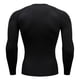 thumbnail image 2 of Camiseta de compresión Shemd de manga larga para hombre, protección solar, segunda capa, secado rápido, Fitness, deporte, Rashgarda, culturismo, 2 of 5