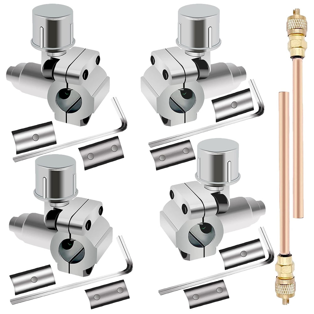 4Pcs Piercing Valve Line Tap Valve Compatible for 1/4, 5/16, 3/8inch