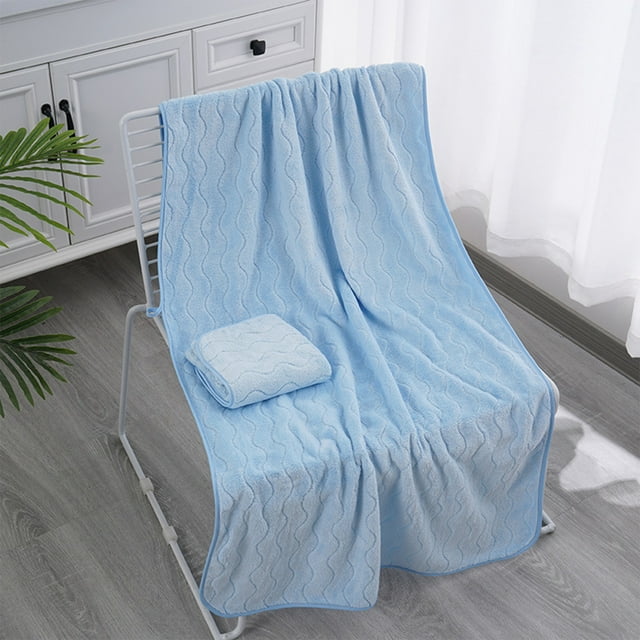 Juego de 2 Toallas de Baño Extragrandes, Toallas de Baño Extragrandes, Toallas de Baño Súper Suaves y Absorbentes, Toallas de Ducha Secas de Microfibra para Hotel, Baño y Gimnasio.