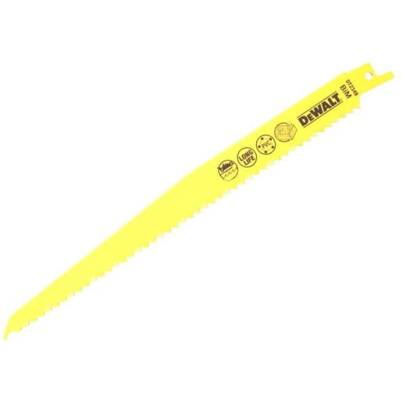 DEWALT - Bi-Metal Reciprocating Blade for Wood with Nails 228mm (Pack 5)