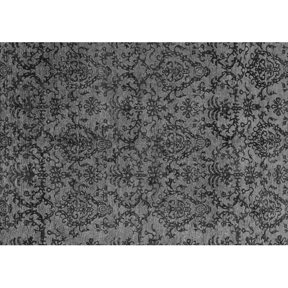 Ahgly Company Indoor Rectangle Oriental Gray Modern Area Rugs, 7' x 9'