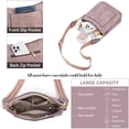 thumbnail image 3 of Bandolera BOSTANTEN Trendy de cuero vegano morado para mujer, 3 of 7