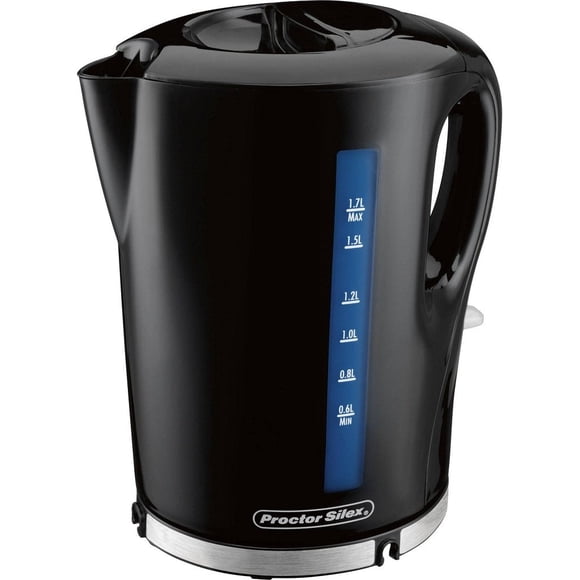 Proctor Silex 41002F Hervidor Eléctrico, Capacidad 1.7 l, Negro